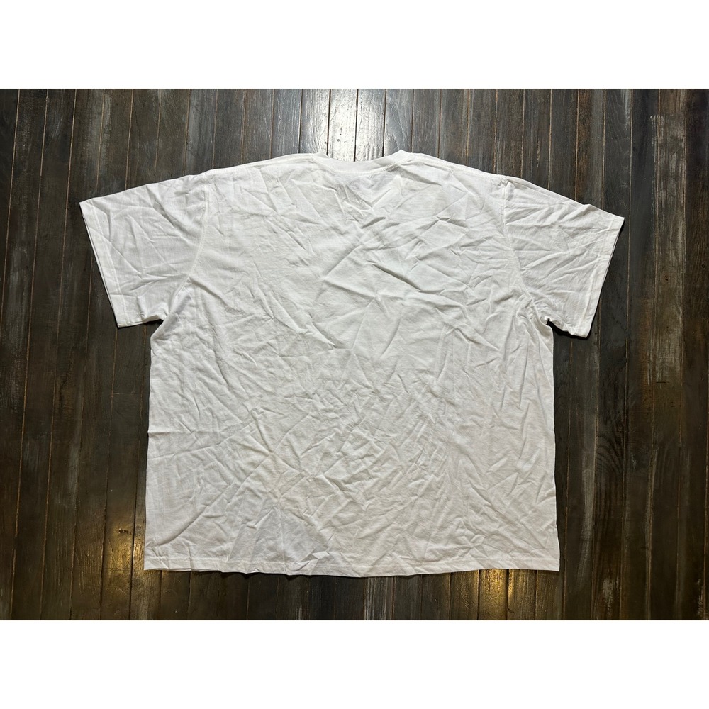 Womens White Floral Daisy Checkered Graphic T-Shirt 100% Cotton - Picture 2 of 3